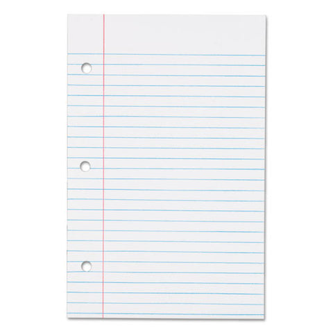 Filler Paper, 3-hole, 5.5 X 8.5, Medium-college Rule, 100-pack