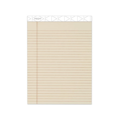 Prism + Colored Writing Pads, Wide-legal Rule, 8.5 X 11.75, Ivory, 50 Sheets, 12-pack