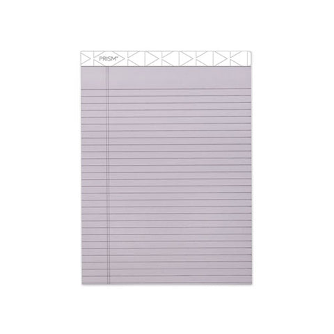 Prism + Colored Writing Pad, Wide-legal Rule, 8.5 X 11.75, Orchid, 50 Sheets, 12-pack