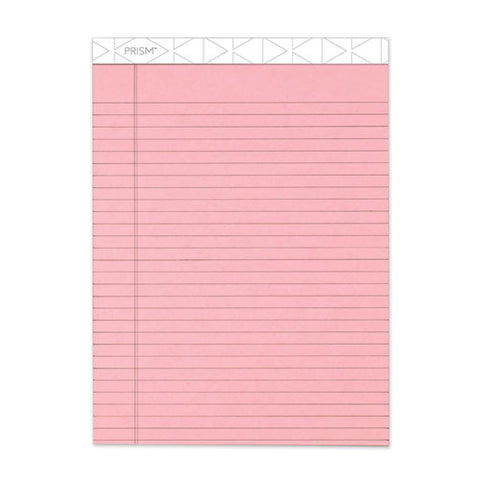 Prism + Writing Pads, Wide-legal Rule, 8.5 X 11.75, Pastel Pink, 50 Sheets, 12-pack