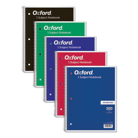 Coil-lock Wirebound Notebooks, 1 Subject, Medium-college Rule, Assorted Color Covers, 11 X 8.5, 100 Sheets
