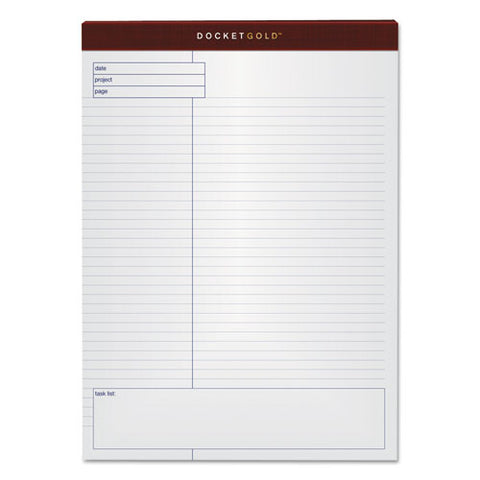 Docket Gold Planning Pad, Project Notes-quadrille Rule, 8.5 X 11.75, 40 Sheets, 4-pack