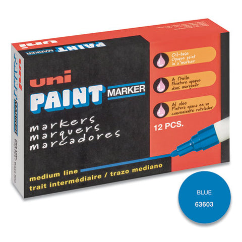 Permanent Marker, Medium Bullet Tip, Blue
