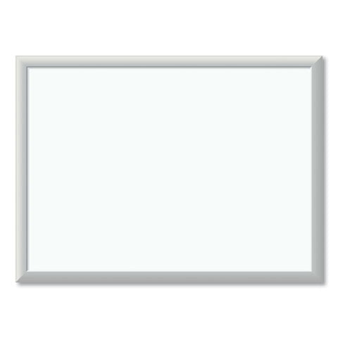 Melamine Dry Erase Board, 24 X 18, White Surface, Silver Frame