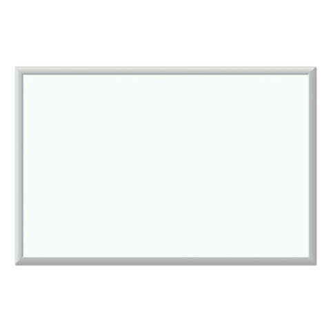 Melamine Dry Erase Board, 36 X 24, White Surface, Silver Frame