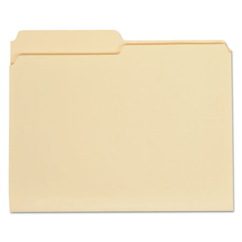 Top Tab Manila File Folders, 1-2-cut Tabs, Assorted Positions, Letter Size, 11 Pt. Manila, 100-box