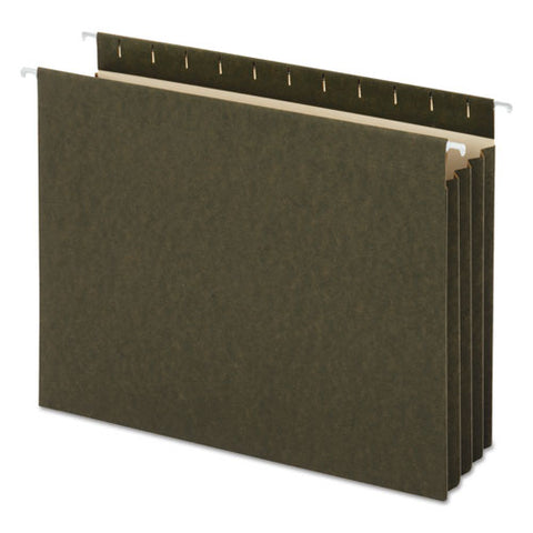 Hanging Box Bottom File Pockets, Letter Size, Standard Green, 10-box