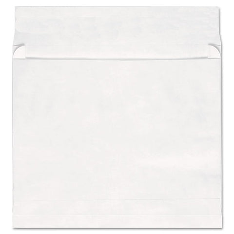 Deluxe Tyvek Expansion Envelopes, #13 1-2, Square Flap, Self-adhesive Closure, 10 X 13, White, 100-box