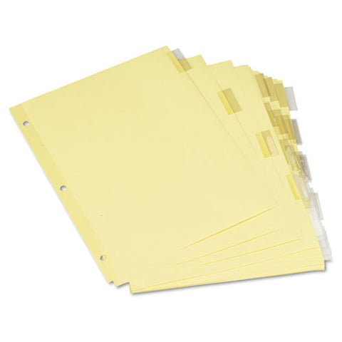 Insertable Tab Index, 5-tab, 11 X 8.5, Buff, 6 Sets