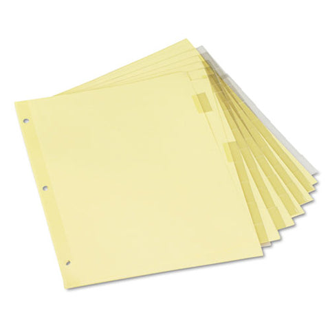 Insertable Tab Index, 8-tab, 11 X 8.5, Buff, 6 Sets