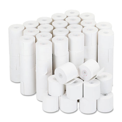 Impact And Inkjet Print Bond Paper Rolls, 0.5" Core, 2.25" X 126 Ft, White, 100-carton