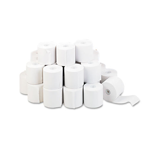 Impact And Inkjet Print Bond Paper Rolls, 0.5" Core, 2.25" X 150 Ft, White, 100-carton