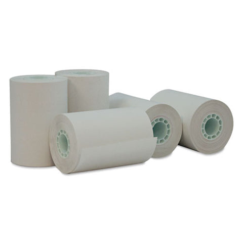Direct Thermal Print Paper Rolls, 0.5" Core, 2.25" X 55 Ft, White, 50-carton