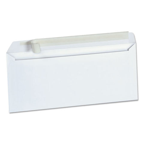 Peel Seal Strip Business Envelope, #10, Square Flap, Self-adhesive Closure, 4.13 X 9.5, White, 500-box