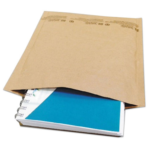 Natural Self-seal Cushioned Mailer, #2, Barrier Bubble Lining, Self-adhesive Closure, 8.5 X 12, Natural Kraft, 100-carton
