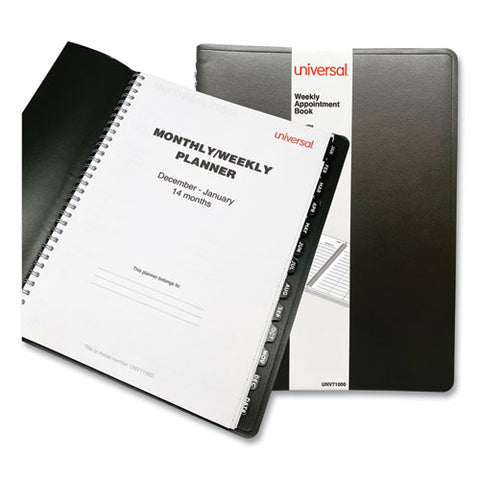 Weekly Planner, 11 X 8, Black, 2021