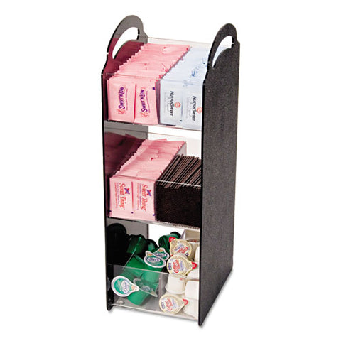 Compact Condiment Organizer, 6 1-8w X 8d X 18h, Black