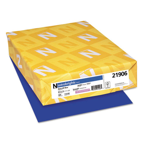 Color Paper, 24 Lb, 8.5 X 11, Blast-off Blue, 500-ream