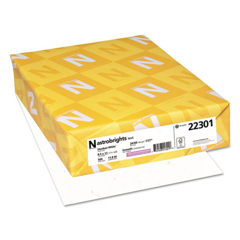 Color Paper, 24 Lb, 8.5 X 11, Stardust White, 500 Sheets-ream