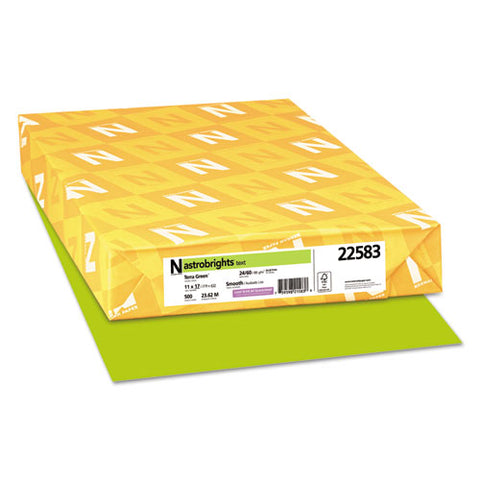 Color Paper, 24 Lb, 11 X 17, Terra Green, 500-ream