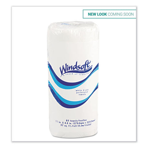 Kitchen Roll Towels, 2 Ply, 11 X 8.5, White, 85-roll, 30 Rolls-carton