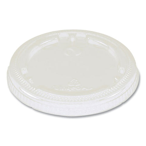 Fiber Cup Lids, 3.1" Diameter X 0.4"h, Clear, 1,000-carton