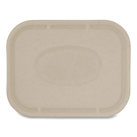 Fiber Lids For Fiber Containers, 7.8 X 10.1 X 0.5, Natural, 400-carton