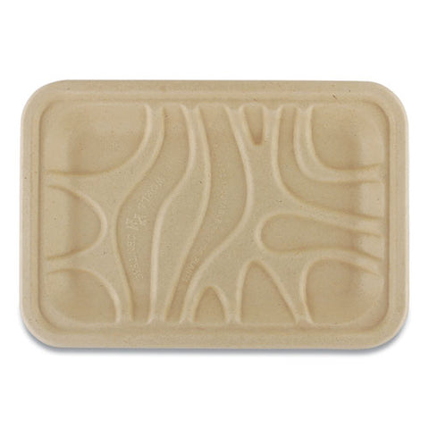Fiber Trays, Pla Lined, Pfas Free, 1-compartment, 8.2 X 5.7 X 0.7, Natural, 500-carton