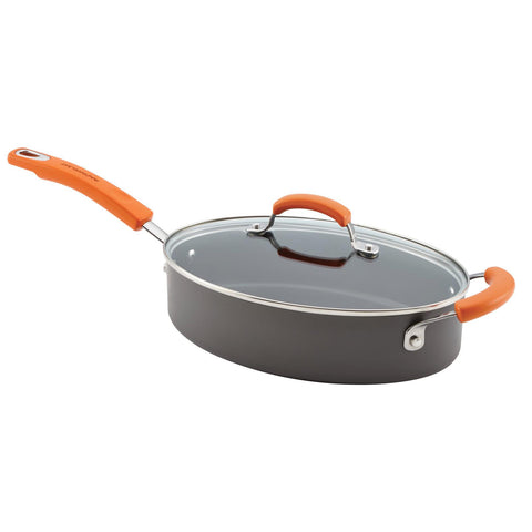 Rachael Ray Hard Anodized II Nonstick 3 Qt. Covered Oval Saute