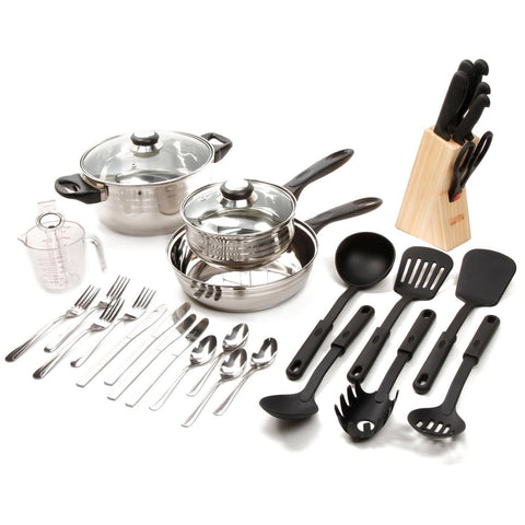 Gibson Lybra 32 pc Cookware Combo Set