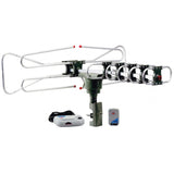 QFX HD/DTV/UHF/VHF/FM 360 Degree Motorized Rotating Antenna