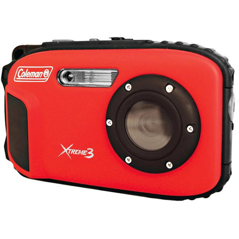 Coleman 20.0 MP/HD Waterproof Digital Camera-Red
