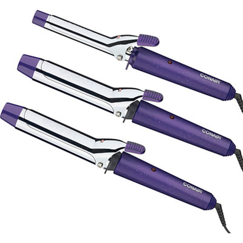 Conair 3-Pack Chrome Curling Iron Set