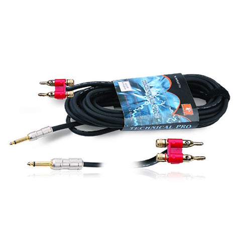 Technical Pro 16 Gauge 25 Foot 1/4" to Banana Plug