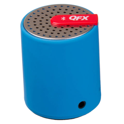 QFX Portable Bluetooth Speaker with AUX-IN (Blue)