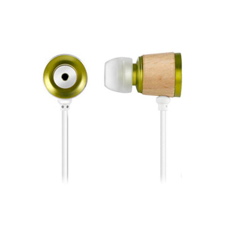 Wooden Chamber Headphones- Green