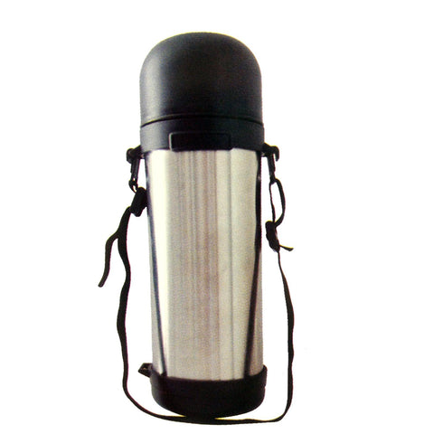 Brentwood 1.2L Vacuum S/S Bottle With Shoulder Strap