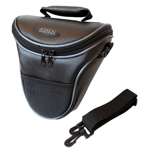 ROKINON® H400 SLR and DSLR Short Zoom Holster Case with Adjustable Shoulder Strap
