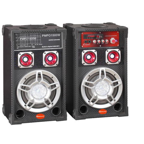 Pair of Powered 6” Professcional Bluetooth Speaker