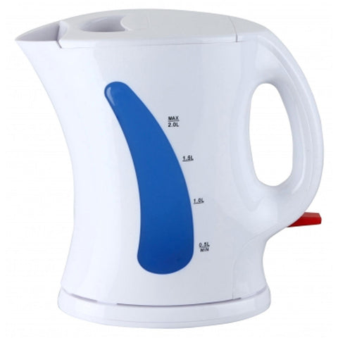 Brentwood 2.0 Liter Cordless Plastic Tea Kettle White