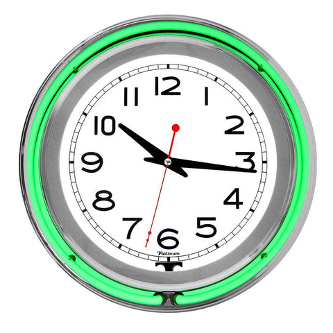 Neon 14.5" Circular Wall Double Green w/ Pull Chain