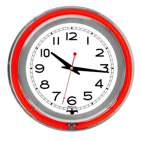 Neon 14.5" Circular Wall Double Red with  Pull Chain