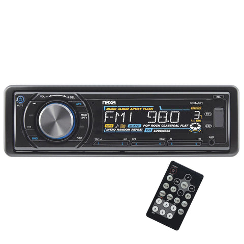 Naxa Fold Down Full Detachable PLL Electronic Tuning Steteo AM/FM Radio MP3/CD Player with Text Function, USB Input, SD/MMC