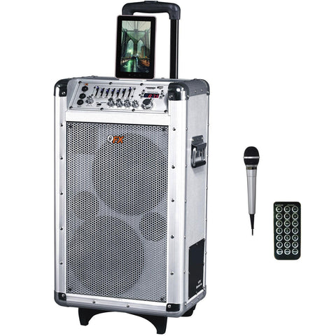 QFX Battery Powered Bluetooth PA Speaker