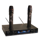Pyle Dual VHF Rechargeable Wireless Microphone System