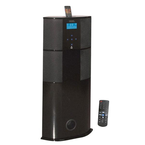 Pyle 600 Watt Digital 2.1 Channel Home Theater Tower w/ iPod Docking Station - Piano Wood Finish