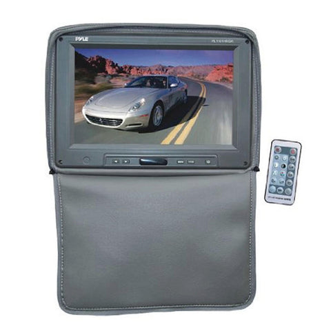 Pyle Adjustable Headrests w/ Built-In 11'' TFT/LCD Monitor W/IR Transmitter & Cover (Gray)