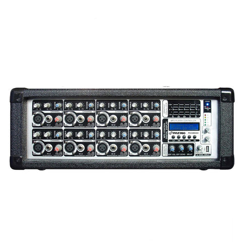 Pyle PMX802M 8 Channel 800 Watts Powered Mixer w/MP3 Input