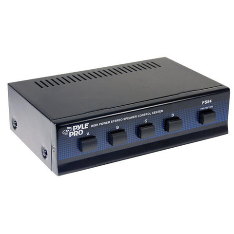 Pyle 4 Channel High Power Stereo Speaker Selector