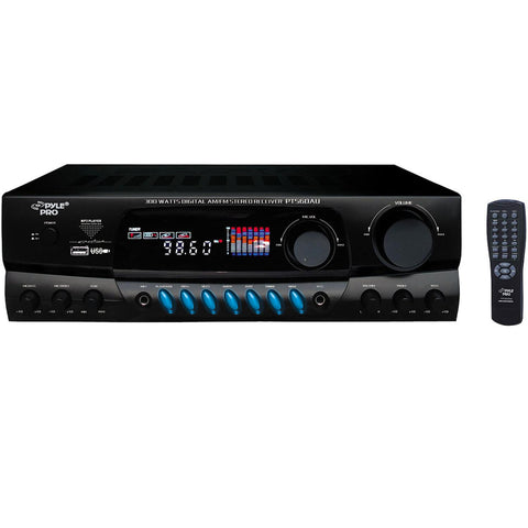 Pyle PT560AU 300 Watts Digital AM/FM Stereo Receiver